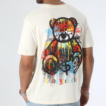 Teddy Yacht Club - Tee Shirt Oversize Large Art Series Dripping Beige