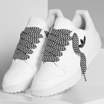 Adidas Originals - Baskets NY 90 Footwear Blanco Core Negro x Superlaced Gros Lacet Negro Blanco
