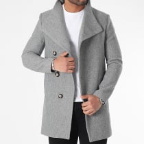 Manteau homme deals gris chiné