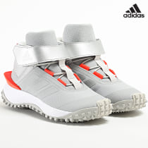 Adidas Sportswear - Baskets Montantes Femme Hoops Mid GW0401 Cloud White  Grey Two 