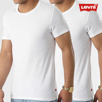 Levi's - Lot De 2 Tee Shirts Crew Neck Slim 79541 Blanc