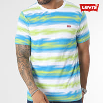 Levi's - Tee Shirt 56605 Bleu Vert Blanc