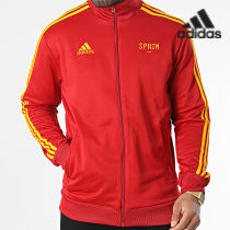 Adidas Sportswear - Veste Zippée A Bandes Spain HD6392 Rouge