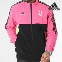 Adidas Sportswear - Veste Zippée A Bandes Juventus HS7564 Noir Rose