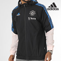 Adidas Sportswear - Veste Zippée Capuche MUFC HT4288 Noir