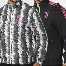 Adidas Sportswear - Veste Zippée Réversible Juve HS9808 Blanc Noir