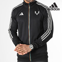 Adidas Sportswear - Veste Zippée A Bandes Messi HR4354 Noir
