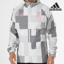 Adidas Sportswear - Veste Zippée Capuche Juventus FC HS9800 Gris