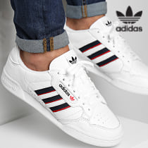 Adidas Originals - Baskets Continental 80 Stripes FX5090 Footwear White Collegiate Navy Vivid Red