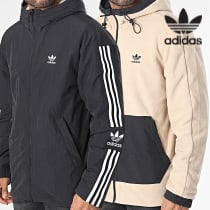 Adidas Originals - Veste Zippée Capuche Réversible Lock Up HL9186 Noir