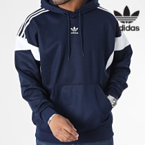 Adidas Originals - Sweat Capuche A Bandes Cutline IM4519 Bleu Marine