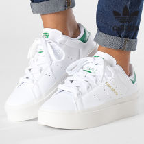 Adidas Originals - Baskets Femme Stan Smith Bonega GY9310 Cloud White Green