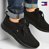 Tommy Hilfiger - Baskets Corporate Knit Rib Runner 2838 Noir
