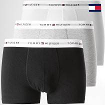 Tommy Hilfiger - Lot De 3 Boxers Signature 2761 Noir Blanc Gris Chiné