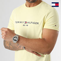 Tommy Hilfiger - Tee Shirt Tommy Logo 1797 Jaune Clair