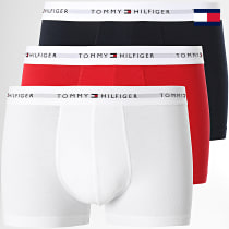 Tommy Hilfiger - Lot De 3 Boxers Premium Essentials 2761 Bleu Marine Blanc Rouge