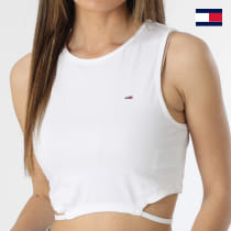 Tommy Jeans - Top Femme Ultra Crop 5662 Blanc