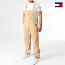 Tommy Jeans - Salopette Aiden Baggy Worker Dungaree 7894 Camel