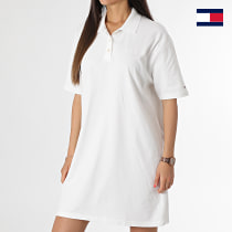 Tommy Hilfiger - Robe Polo Manches Courtes Femme Modern Relax 8887 Beige Clair