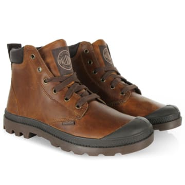 Chaussures Palladium Marron Cuir TBE Taille 38 - Classiques Intemporelles En Très Bon état