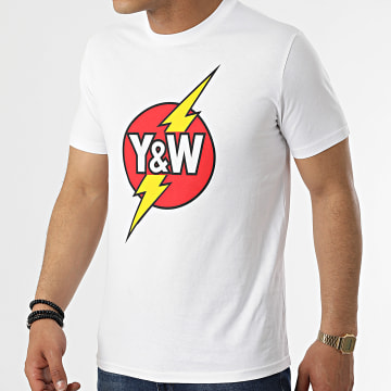  Y et W - Tee Shirt Y et W Lightning Blanc