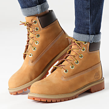  Timberland - Boots Femme Icon 6 Inch Premium Boot 12909 Wheat Nubuck Camel