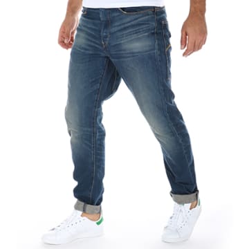 Jeans G-Star TYPE C 3D TAPERED Bleu Taille W34 L32 - Coupe Regular Tapered - Homme