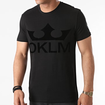  OKLM - Tee Shirt Big Logo Noir Typo Noir
