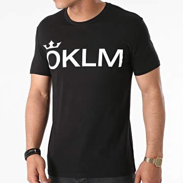  OKLM - Tee Shirt Classic Logo Noir Typo Blanc