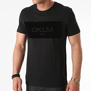  OKLM - Tee Shirt Small Crown Noir Typo Noir