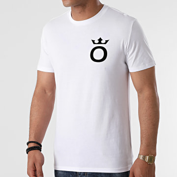  OKLM - Tee Shirt Small O Blanc Typo Noir
