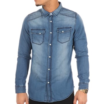 Crossby - Chemise Tobias Bleu - LaBoutiqueOfficielle.com