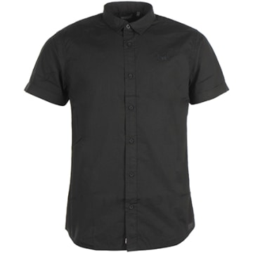 Chemise à Rayures Manches Courtes Kaporal - Taille L, Coton Bleu Clair - Occasion Très Bon état