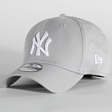 New Era - Gorra 39Thirty League Basic New York Yankees Gris Blanca
