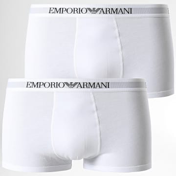  Emporio Armani - Lot De 2 Boxers 111613 CC722 Blanc