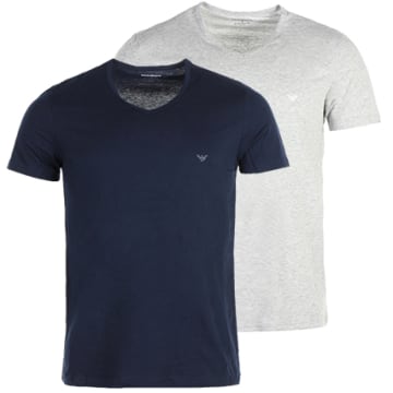 Lot De 2 T-shirts Femme - Couleurs Gris Et Noir - Taille L - Occasion Bon état