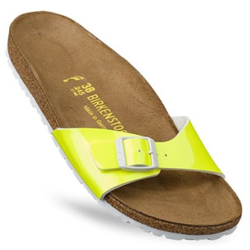 BIRKENSTOCK Sandales Femme Madrid Birko Flor Vernis Jaune Neon LaBoutiqueOfficielle