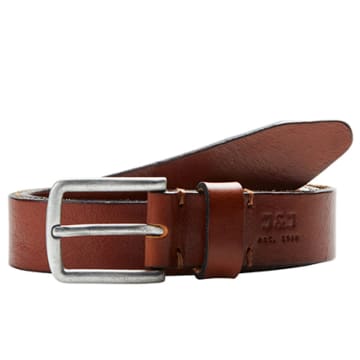  Jack And Jones - Ceinture Clee Leather Marron