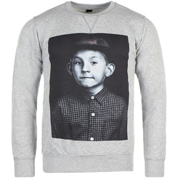 Classic Series - Sweat Crewneck Dewey Cap Gris Chiné