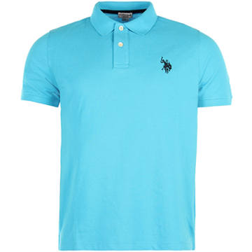 U.S. POLO ASSN. Blue Cotton Turtleneck