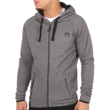 Veste Fille Justice Active Taille 10 Gris Chiné, Capuche Stretch Occasion TBE