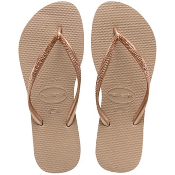  Havaianas - Tongs Femme Slim 4000030 Marron Clair
