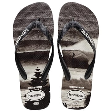Tongs Havaianas Top Noires, Taille 45/46 (EU) Pour Homme, Neuves Sans Emballage
