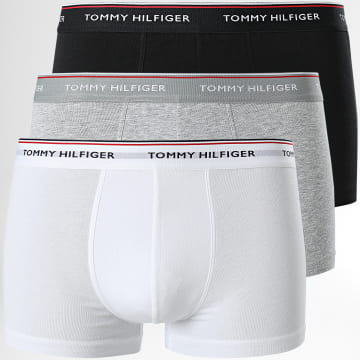 Tommy Hilfiger - Set di 3 boxer Premium Essential nero grigio bianco
