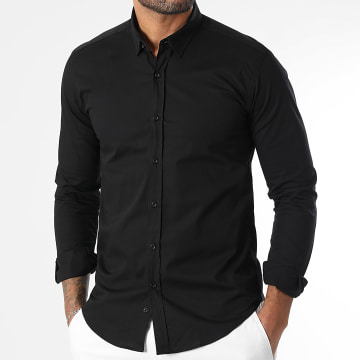 LBO - Chemise Manches Longues Slim Fit 158 Noir