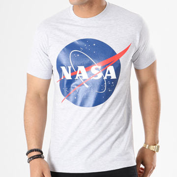 NASA - Tee Shirt Insignia Front Gris Chiné