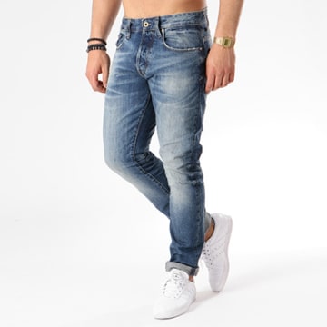 Jean Homme Garcia Bleu - Réf GS010151/32 - Taille W30 L32 - Coupe Slim, Neuf Avec étiquettes