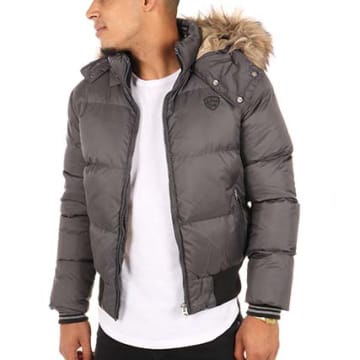 Schott NYC Doudoune 2108J Gris Anthracite LaBoutiqueOfficielle