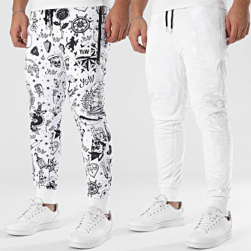 Y et W - Marin Reversible Jogginghose Weiß