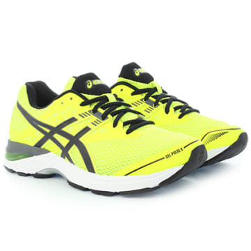 Asics Baskets Gel Pulse 9 T7D3N 0790 Safety Yellow Black Carbon LaBoutiqueOfficielle